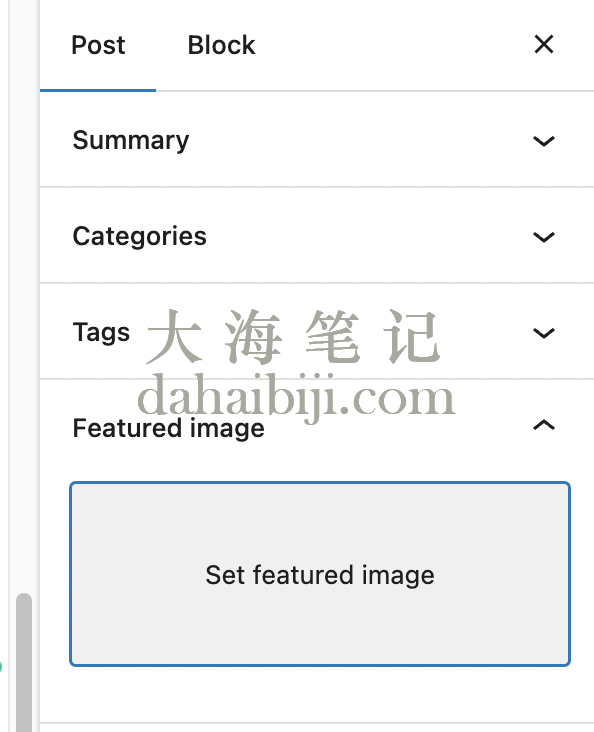 为WordPress文章设置特色图片